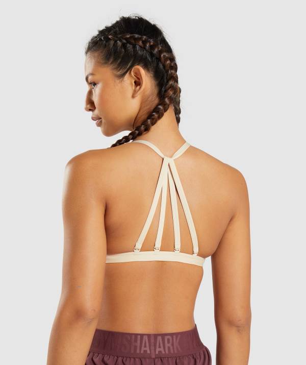 Damske Športové Podprsenky Gymshark Minimal Hnede | PD2897305